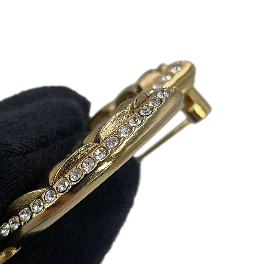 CHANEL Authentic Gold Logo Brooch - Picture 6 of 10